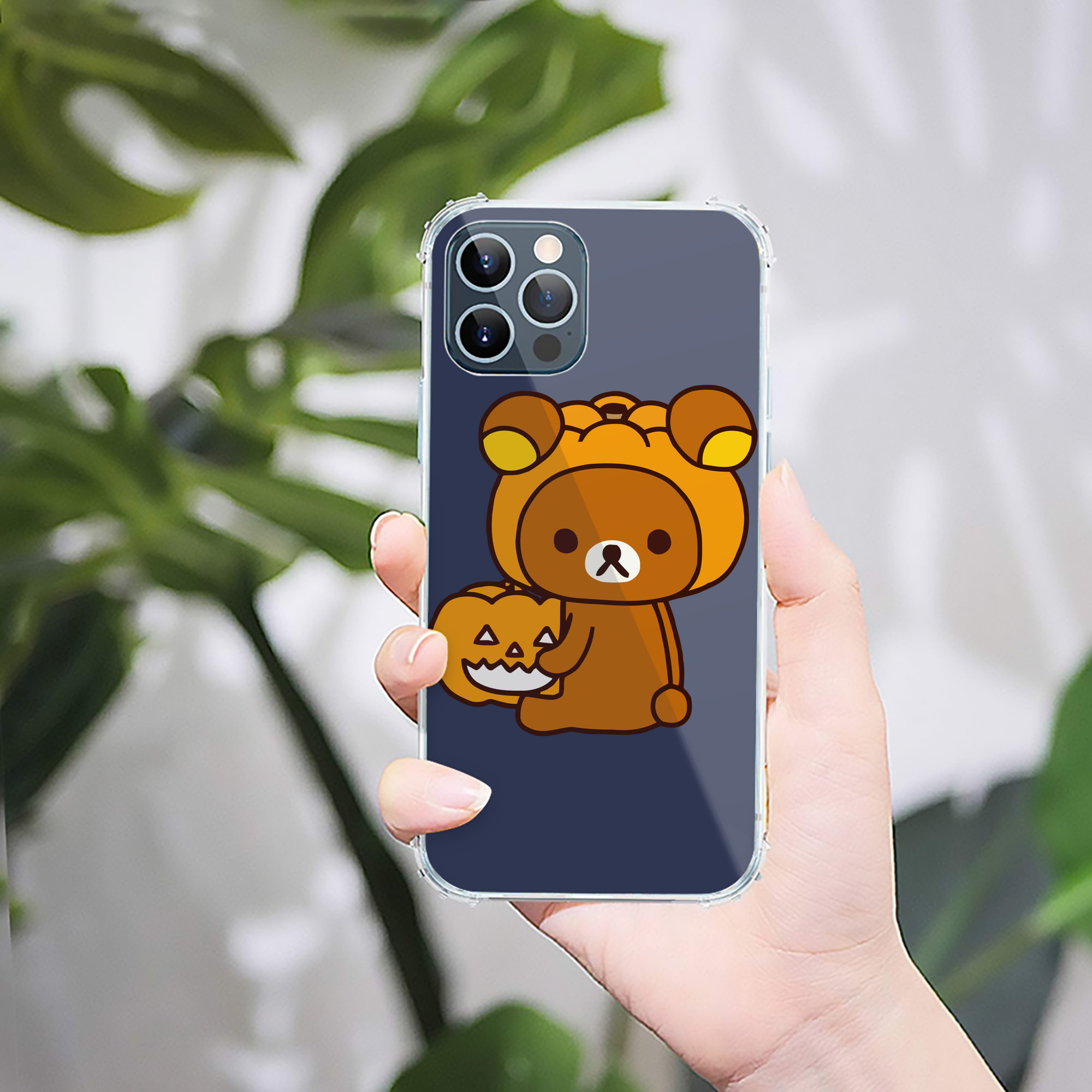 （画像用） リラックマ リラックマ キイロイトリ Rilakkuma Korilakkuma Kiiroitori 【iPhone 12シリーズ対応】透明スマホケース（クリアソフトケース）